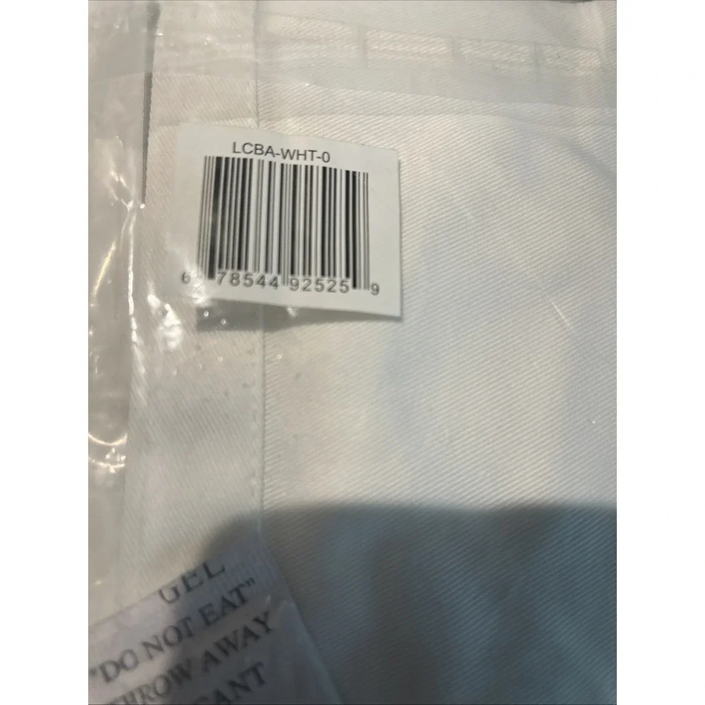 Tapered Aprons Set Of 2 White Chef Works LCBA Polycotton Reversible‎ Durable NWT
